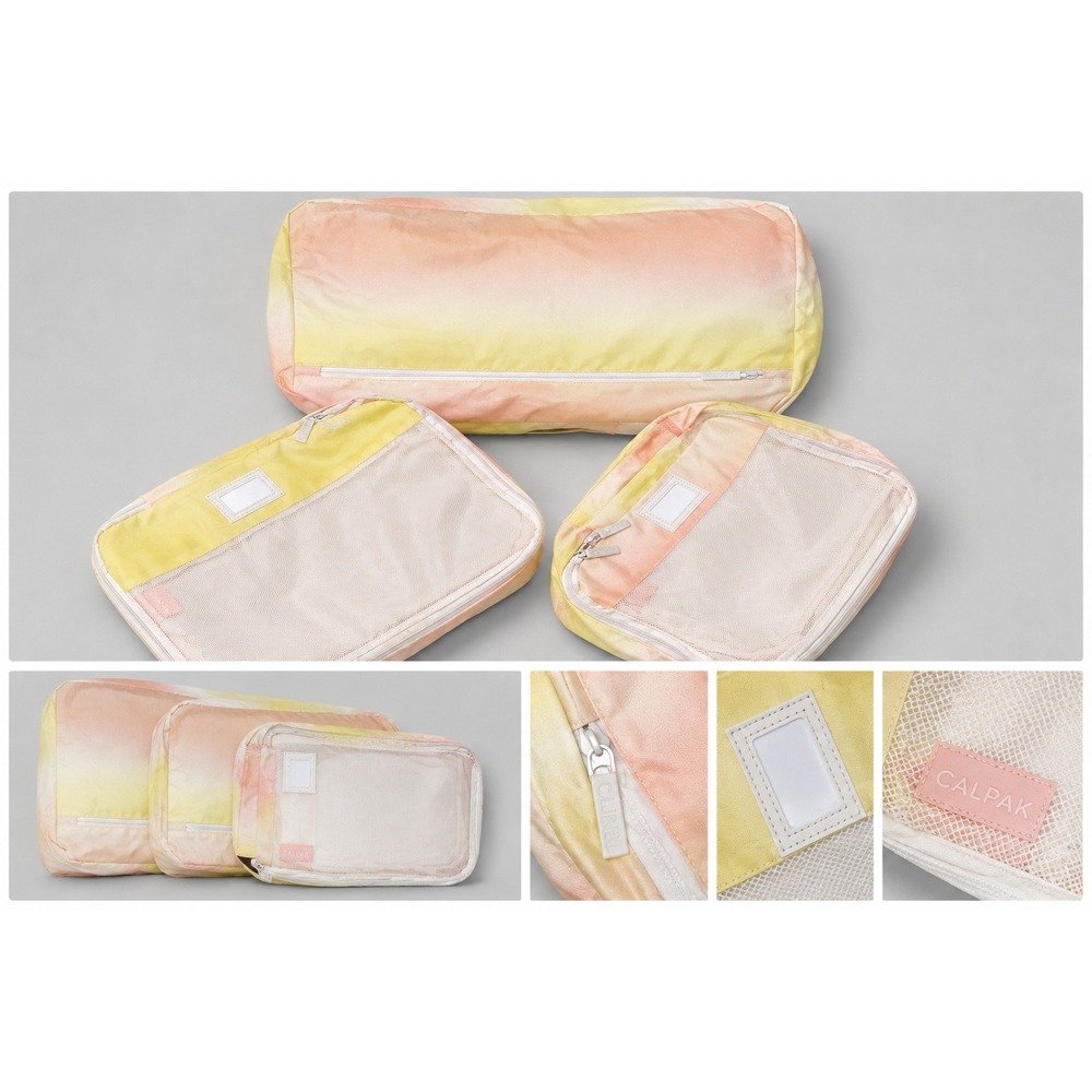 CALPAK Packing Cubes Set Small Medium Large Sorbet Excellent Ombre 3pc